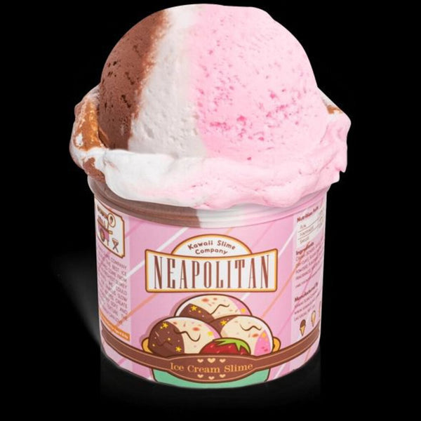 Kawaii Slime: Neapolitan Scented Ice Cream Pint Slime
