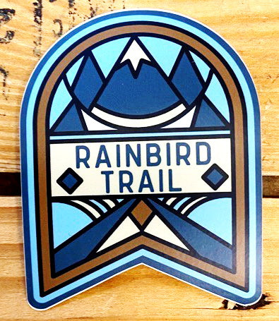 "Rainbird Trail" Art Deco Vinyl Sticker - Local Exclusive