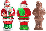 6oz Solid Premium Milk Chocolate Santa Wrapped In Italian Foil