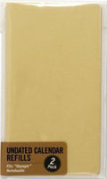 VOYAGER UNDATED CALENDAR REFILL PAGE REFILLS