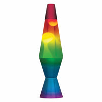 14.5 Lava Lamp Rainbow - White, Clear, Tricolor