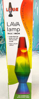 14.5 Lava Lamp Rainbow - White, Clear, Tricolor