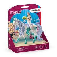 Mermaid Riding on Sea Unicorn - Schleich Fantasy Mermaid Animal Figure 42509