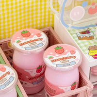 Kawaii Slime: Strawberry Milk Glossy Slime