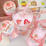 Kawaii Slime: Strawberry Milk Glossy Slime