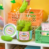 Kawaii Slime: Shimmery Pickle Clear Slime