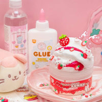 Kawaii Slime: Straw-Bunny Sponge Cake Cloud Slime