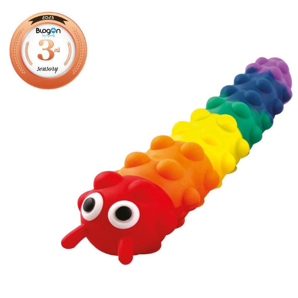 Push Popper Caterpillar - Light Up and Suction Cups