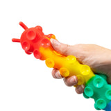 Push Popper Caterpillar - Light Up and Suction Cups