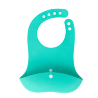 Roll & Snap Bib by Morepeas, Sherbert Teal