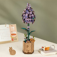 Lilac Flower Wooden Craft by Rowood