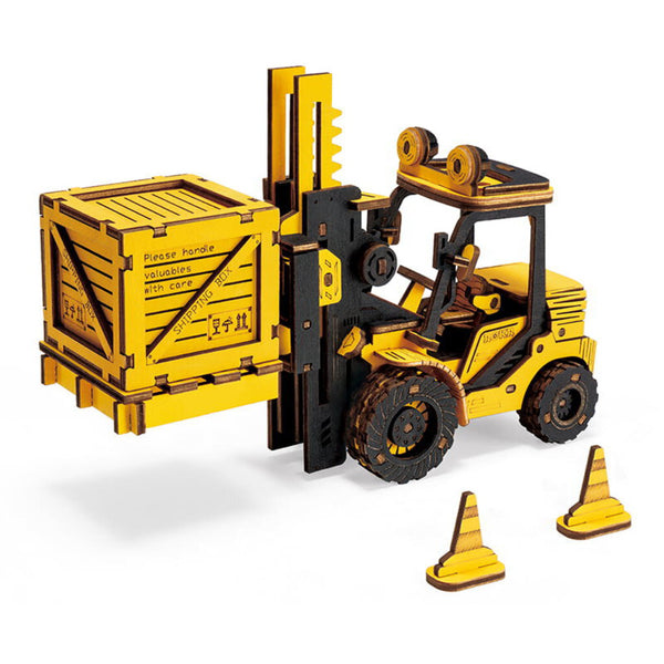 ROKR Forklift DIY Wood Craft Model