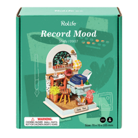 Record Mood DIY Wood Craft Study Room DS017 by Rolife