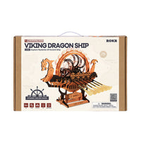 ROKR Viking Dragon Ship DIY Wood Craft