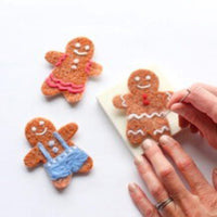 Mini Gingerbread Cookie Felting Craft Kit