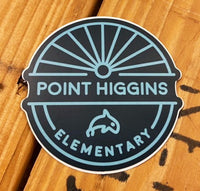 Point Higgins Elementary Round Vinyl Sticker - Local School Exclusive
