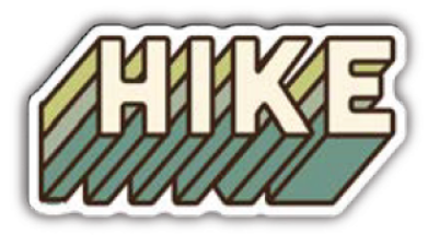 "HIKE" Vinyl Sticker