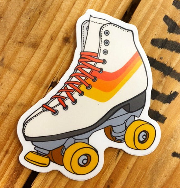 Retro Roller Skate Vinyl Sticker
