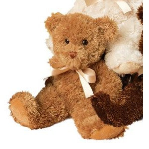 Caramel Fuzzy Teddy Bear, 9" Douglas Cuddle Plush