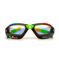 Jet Black Gamer Swim Goggles by Bling2o
