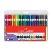24 DuoTip Washable Markers by Faber-Castell