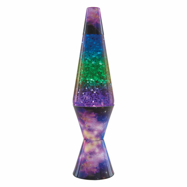 14.5” Lava Lamp Colormax Galaxy – Silver Star Glitter