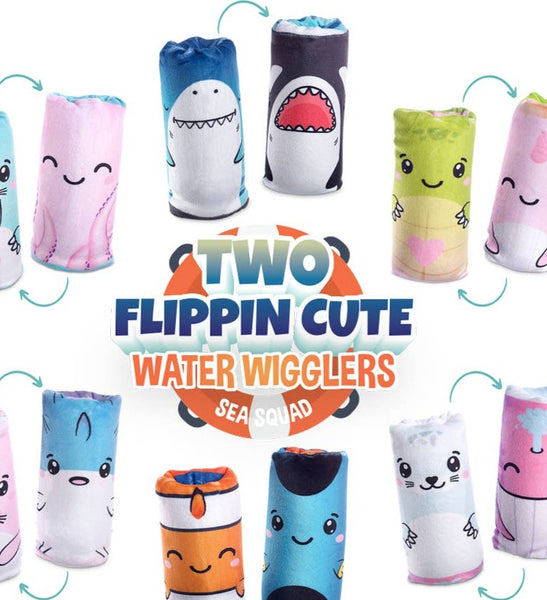 Two Flippin' Cute - Plush Water Wigglers Sea Squad Edition