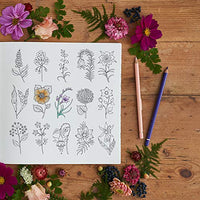 World of Flowers By Johanna Basford, (adult coloring book)