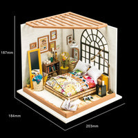 DIY Miniature Dollhouse Kit: Alice's Dreamy Bedroom