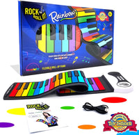 Rock and Roll It Rainbow Piano - FLEXIBLE, Learn to play by color