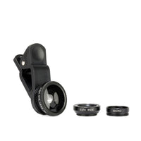 Camera Phone Lens Kit:  Wide Angle, Macro Close-upm and fisheye