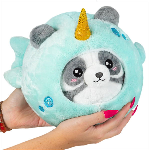 Undercover Panda in Narwhal Costume 7" Squishable Plush