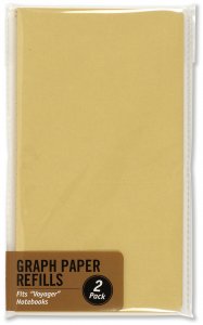 Graph Paper Voyager Journal Page Refills, 120 Pages