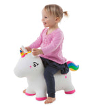 Unicorn Bouncy Inflatable Animal Jump-Along for Toddlers