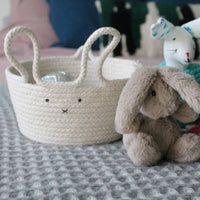 Bunny Basket made of rope