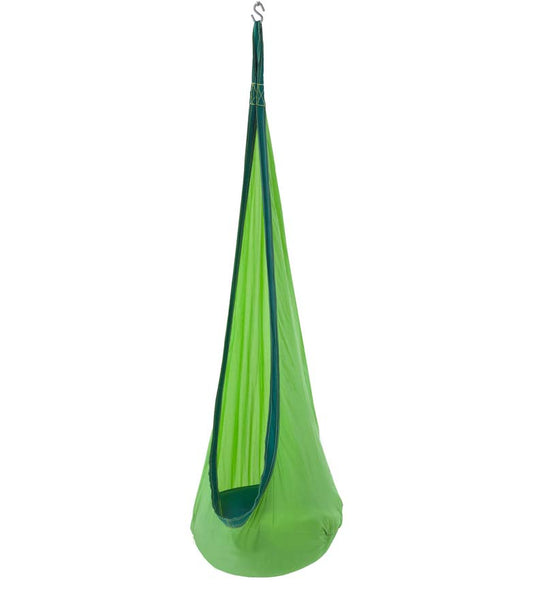 HugglePod Lite Indoor/Outdoor Nylon Hanging Chair with Inflatable Cushion - GREEN