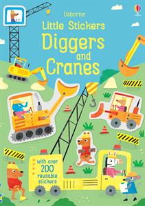Little Stickers Diggers and Cranes- an Activity Book by Usborne
