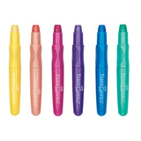 6 Metallic Gel Crayons in Storage Case by Faber-Castell