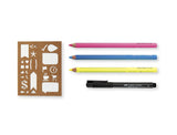 Essential Planner Pack with Highlighter Pencils, Pitt Pen, & Stencils by Faber-Castell