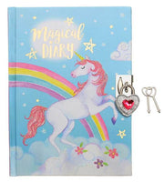 Rainbow Unicorn Girls Locking Diary
