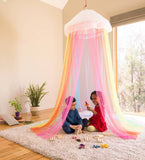 Rainbow Hideaway Canopy with Twinkly Lights