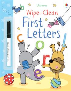 Wipe-Clean First Letters Activity Book by Usborne