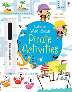 Wipe-Clean Pirate Activities - Activity Book by Usborne